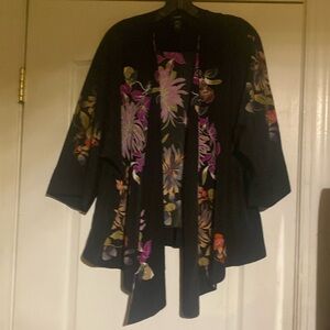 Women’s Alfani Floral Oversized Kimono Top Blouse Sz Small NWOT